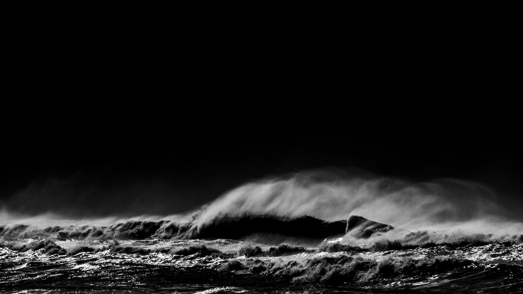 OCEAN IN BLACK AND WHITE # 1