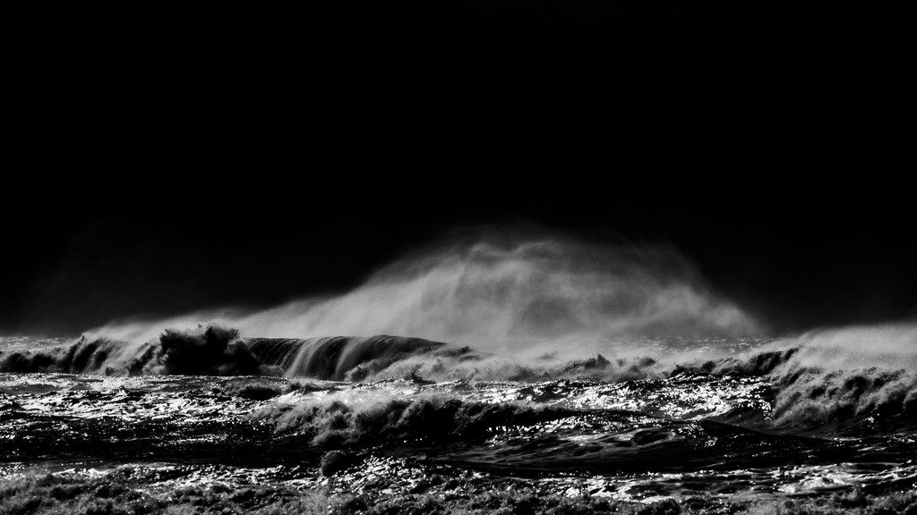 OCEAN IN BLACK AND WHITE # 2